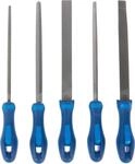 PFERD Werkstattfeilen-Set in PVC-Rolltasche mit Umkarton, 5 Feilen, Kreuzhieb H1,