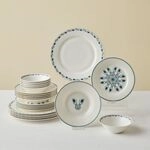 Karaca Forever Bone İznik - Bone China Porzellan Geschirrset f&uuml;r 6 Personen Modern