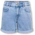 Kids ONLY Damen Kogvega Reg Mom Shorts DNM Bjbox Noos, Light Blue Denim, 134 EU