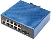 DIGITUS Industrial 8+2 -Port L2 managed Gigabit Ethernet Switch