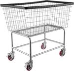 Draht VEVOR W&auml;schekorb 4,5 Scheffel Warenkorb mit R&auml;dern, 26,4 x 15,7 x 26...