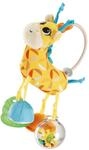Chicco Mrs. Giraffe Toy, niedliche Giraffenrassel mit verschiedenen weichen Texturen,