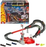 Hot Wheels Racing Formel 1 Rennstrecke mit 3 Spielzeugautos | Strecken-Set mit 3