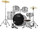 VEVOR Schlagzeug, 5-teilig, Drum in voller Gr&ouml;&szlig;e mit Bass-Toms, Snare,