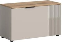 xonox.home &ndash; Sitzbank Slide 80x48x36 cm in Kaschmir Nachbildung und Evoke Oak matt