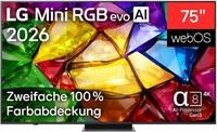 LG 75MRGB86B9A TV 75 Zoll (190 cm) 4K Mini RGB evo AI TV (&alpha;8 Gen3 4K AI Prozessor,