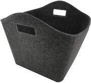 FIREFIX 825/F5 Kaminholztasche, schwarz, rechteckig aus Filz mit Griffmulden, 460 x