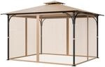 VEVOR Moskitonetz f&uuml;r Pavillon, M&uuml;ckennetz passend f&uuml;r 304,8x365,8x213,4 cm gro&szlig;e