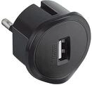 Bticino s3625gu Netzteil mit USB Buchse f&uuml;r alle Standard-Steckdosen, 1.5 A, Grau