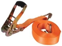 Toolland Spanngurt mit Ratsche, zweiteilig, Spitzhaken, UV-best&auml;ndig,