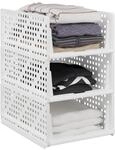 Relaxdays Schrank Organizer 3er Set, stapelbare Kleiderschrank...