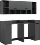 xonox.home &ndash; 6 TLG. Badkombination Free 190x195x60 cm in Anthrazit...