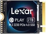 Lexar PCIe 4.0 Interne SSD 2TB, M.2 2230 PCIe Gen4x4 SSD, bis zu 5200 MB/s Lesen,