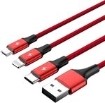 Unitek Premium Multi 3 in 1 USB Ladekabel Universal Mehrfach Ladegert Kabel...
