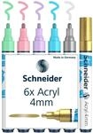 Schneider Paint-It Acrylstifte (Set 2 mit 4 mm Rundspitze, hochdeckende...