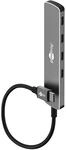 goobay USB C 3.2 - USB A 3.2 / USB-C-Stecker zu 4xUSB-C, kompakter Hub f&uuml;r...