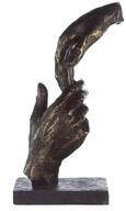 Casablanca Skulptur Two Hands, Deko Figur Bronze, Kunstharz Statue Wohnzimmer,...