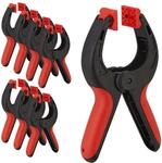 Relaxdays Klemmzwingen 8er Set, 7cm Spannweite, 13kg Spannkraft, rutschfeste...