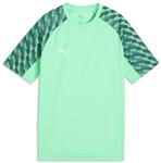 PUMA teamLIGA26 Jersey Jr, 140, Mint Jelly White-Emerald Ice