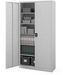 Jan Nowak Aktenschrank B&uuml;roschrank Metall hoch, abschlie&szlig;bar, 220x115x40 cm