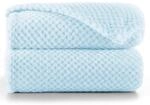 RESTILO Kuscheldecke 70x150 cm hellblau Decke Microfaser Wohndecke Henry