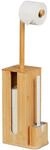 Relaxdays WC Garnitur, aus Bambus, HBT: 72,5 x 26 x 15 cm, freistehend,