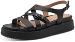 Tamaris Damen Heeled Sandals Leder, schwarz, 41 EU