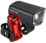 AXA Dwn 50 Fahrradlicht Set &ndash; USB aufladbar &ndash; 11 Stunden Leuchtdauer &ndash;