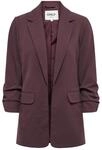 ONLY Damen Blazer Sakko Business Jacke mit Dreiviertel-&Auml;rmeln leichte...