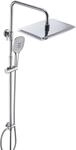 JOHO 304 Edelstahl Duschset ohne Armatur, Regendusche Duschsystem Duschgarniturset