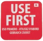 Hygiplas &ndash; E149 Lebensmitteletiketten &bdquo;Use First, abl&ouml;sbar, keine R&uuml;ckst&auml;nde,