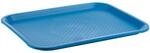 APS 539 Fast Food-Tablett, bruchsicher, Made in Germany, 35 x 27 x 2 cm, blau