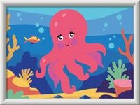 Ravensburger CreArt Neon Oktopus - Malen nach Zahlen ab 9 Jahre