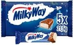 Milky Way Schokoriegel, Milchcreme und Schokolade, 5er Pack (5 x) 21,5g