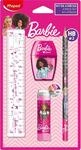 Maped - Schreib-Set, Schul-Set BARBIE, 4-tlg. - inkl. Lineal, Bleistift,...
