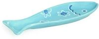 Excelsa Ocean Teller Fisch, Keramik, Blau