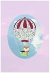 Komar Wandbild | Happy Balloon Rose | Poster, Bild, Wohnzimmer, Schlafzimmer,