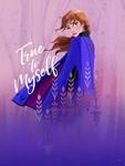 Komar Disney Wandbild Frozen Anna True to Myself | Kinderzimmer, Babyzimmer,