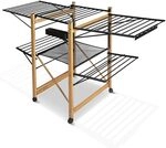 VOUNOT&reg; W&auml;schest&auml;nder ausziehbar, Standtrockner aus Rostfreier Stahl,