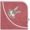 Sterntaler Kapuzenbadetuch Hase Hanni 80x80 cm &ndash; Babyhandtuch mit Kapuze aus...