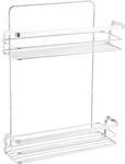 MSV Regal mit 2 Ebenen, verchromt, Silver