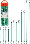Relaxdays Spanngummi mit Haken, 12er Set, Fahrrad Gummispanner Gep&auml;cktr&auml;ger, 4