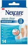 Nexcare Aqua Clear Waterproof Pflaster, Verschiedene Gr&ouml;&szlig;en, 14 St&uuml;ck,