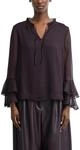 Comma Damen 2184969 Bluse Langarm (1er Pack)