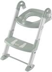 Toilettentrainer Toilettenleiter f&uuml;r Kinder, Toilettensitz mit Treppe gr&uuml;n 