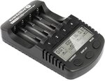 everActive Ladeger&auml;t f&uuml;r 4 Akkus AAA AA, professionell und schnell, LCD Anzeige,