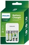 Philips Batterieladeger&auml;t USB-Anschl&uuml;sse Inkl. AA-Batterien und AAA-Batterien Akku