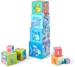 HABA Regenbogenfisch Stapelturm - Stapelspielzeug f&uuml;r Kinder ab 1 Jahr | 10...