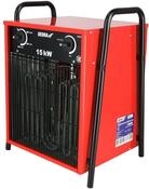 Elektro-Lufterhitzer 15 kW, uadratisch, rot DEDRA, n&uuml;tzlich in geschlossenen