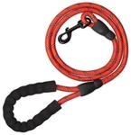 Relaxdays Hundeleine reflektierend, 150 cm, gepolsterte Schlaufe, Leine kleine &